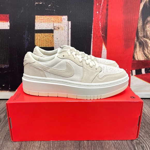 Jordan Shoes - 2022 Nike Air Jordan 1 Low Elevate Sail / Coconut Milk / Sanddrift DH7004 101